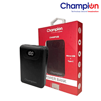 Champion Power Bank Champ 106 Capacity 10000 mAh Black (BIS Certified) Champion Power Bank Champ 106 Capacity 10000 mAh Black (BIS Certified)