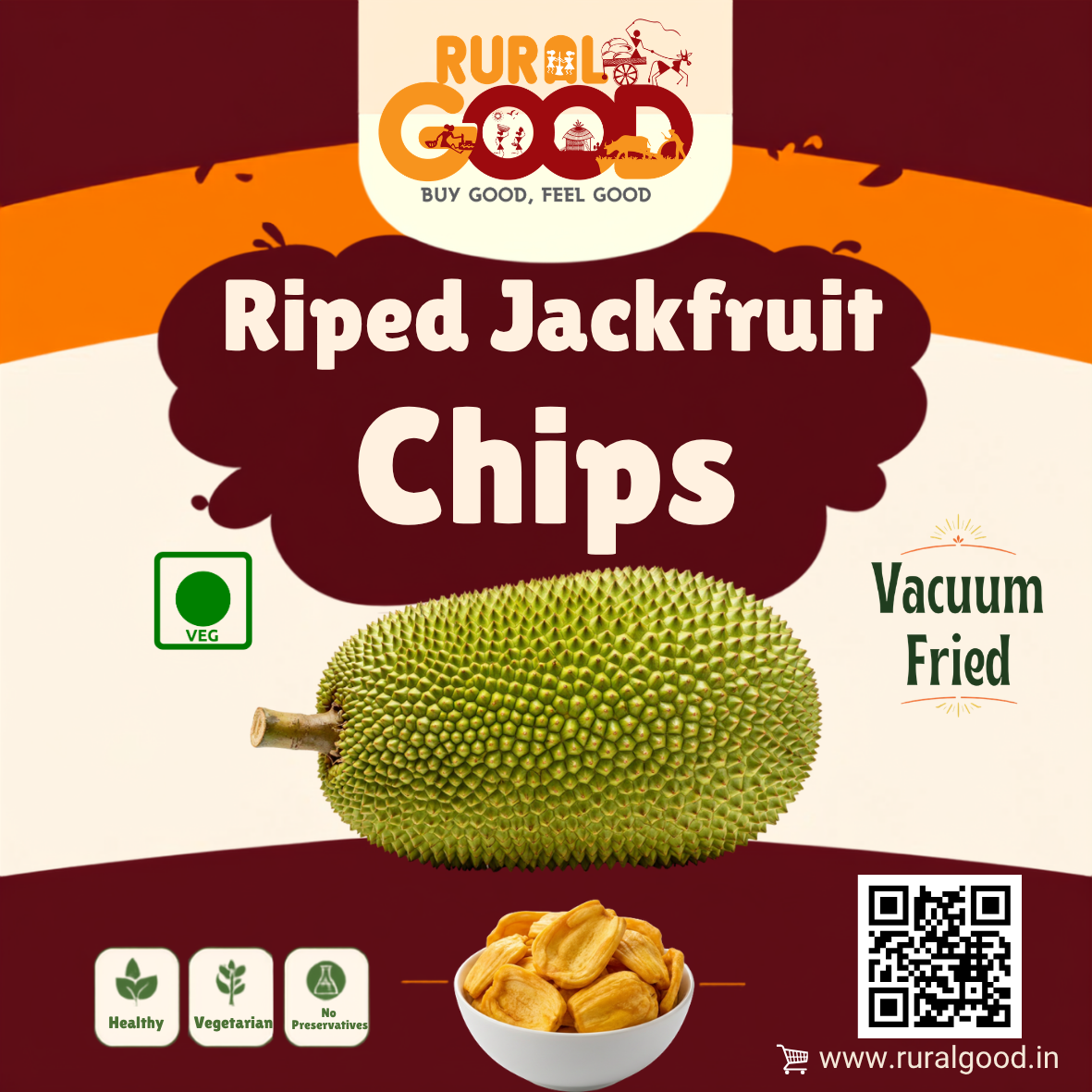 Ripe Jackfruit Vacuum Fried Chips Ripe Jackfruit Vacuum Fried Chips