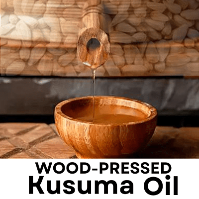 Kusuma Oil 1ltr - Wood Pressed Kusuma Oil 1ltr - Wood Pressed