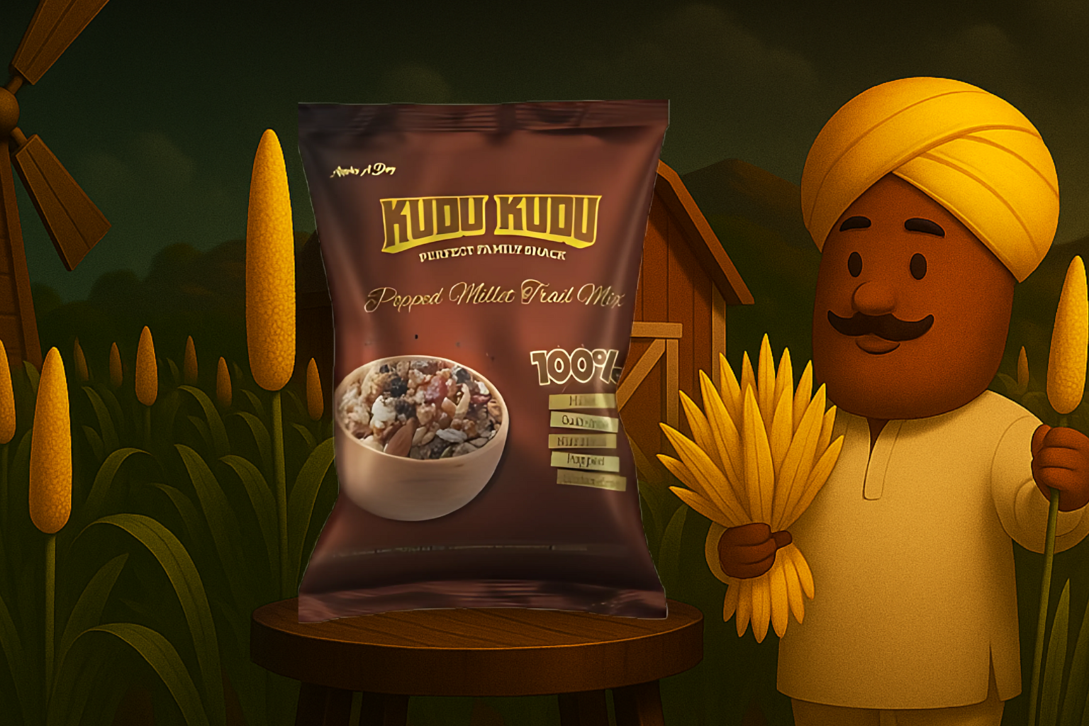 Kudu Kudu Popped Millet Trail Mix