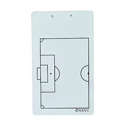 Football Tactical Clipboard – Double-Sided Dry-Erase Coaching Board with Marker & Clip