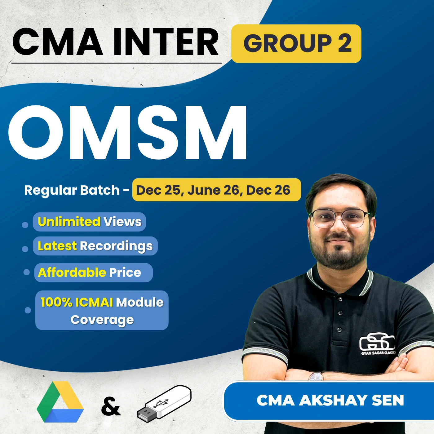 CMA Inter OM & SM (Group 2) By CMA Akshay Sen
