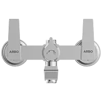 LV-2050 Wall Mixer With Connector For Hand Shower Arrangement With Connecting Legs, Wall Flange & Wall Bracket For Hand Shower
