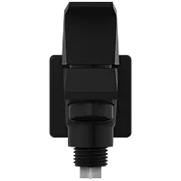 LV-MB-2006-B 2 Way Bib Tap Dual Flow With Wall Flange (Matt Black)