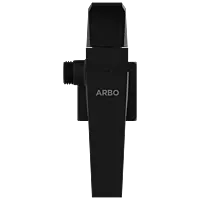 LV-MB-2007 2 Way Angle Cock With Wall Flange (Matt Black)