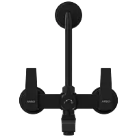 LV-MB-2020 Wall Mixer 2 In 1 With Connecting Legs With Wall Flange (Matt Black)