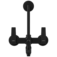 LV-MB-2022 Side Handle Wall Mixer 3 In 1 With Connecting Legs With Wall Flange (Matt Black)