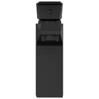 LV-MB-2027 Single Lever Basin Mixer With Braided Hoses (Table Mounted Model) (Matt Black)