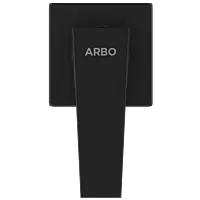LV-MB-2040 Exposed Part Kit Of Concealed Stop Cock & Flush Cock With Fitting Sleeve, Operating Lever & Adjustable Wall Flange (Matt Black)