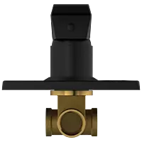 LV-MB-2054 Single Lever Shower Mixer (Deusch Mixer) Body With Upper Part Set (Matt Black)