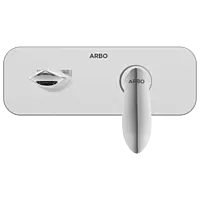KA-3129 Concealed Body For Single Lever Basin Mixer Wall Mounted With Exposed Part Kit, Consisting Of Operative Lever, Basin Spout & Wall Flange
