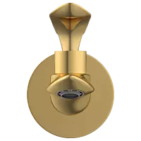 KA-GG-3103 Long Nose Bib Tap With Wall Flange (Glossy Gold)