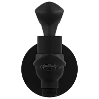 KA-MB-3106 2 Way Bib Tap With Wall Flange (Matt Black)