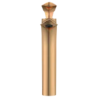 KA-RG-3128 Single Lever Tall Basin Mixer With Braided Hoses (Table Mounted Model) (Rose Gold)