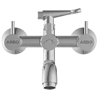 LX-1321 Wall Mixer 2 In 1 With Crutch, Connecting Legs With Wall Flange