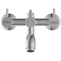 LX-1350 Wall Mixer With Connector For Hand Shower Arrangement With Connecting Legs, Wall Flange & Wall Bracket For Hand Shower