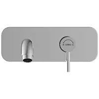LX-1367 Exposed Part Kit For Single Lever Basin Mixer Wall Mounted With Consisting Of Operative Lever, Basin Spout & Wall Flange