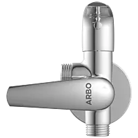 CM-2507 2 Way Angle Cock With Wall Flange