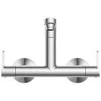 PR-2114 Sink Mixer With Swinging Spout With Connecting Legs With Wall Flange (Wall Mounted Model)