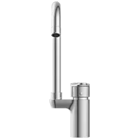 PR-2142 Single Lever Basin Mixer With Swinging Spout With Braided Hoses (Table Mounted Model)