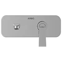 RL-4667 Exposed Part Kit For Single Lever Basin Mixer Wall Mounted With Consisting Of Operative Lever, Basin Spout & Wall Flange