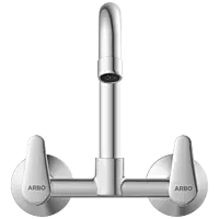AL-1413 Sink Mixer With Swinging Spout With Connecting Legs With Wall Flange (Wall Mounted Model)