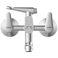 AL-1421 Wall Mixer 2 In 1 With Crutch, Connecting Legs With Wall Flange