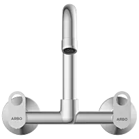 NE-1613 Sink Mixer With Swinging Spout With Connecting Legs With Wall Flange (Wall Mounted Model)