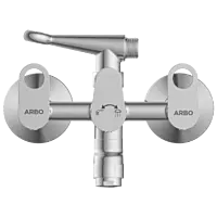 NE-1621 Wall Mixer 2 In 1 With Crutch, Connecting Legs With Wall Flange