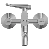 EL-1821 Wall Mixer 2 In 1 With Crutch, Connecting Legs With Wall Flange