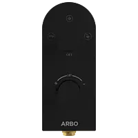 DVT-MB-5610 2 Inlet 3 Outlet Thermostatic Diverter Body With Upper Part Set (Matt Black)