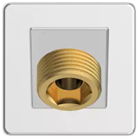 SHA-03 Square Cross 15" Inch Long Wall Mounted Shower Arm With Wall Flange