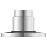 UPR-01 Exposed Part Kit Of Forged Metropole WC Flush Valve With Fitting Sleeve With Operating Lever, Round Wall Flange & Cartridge (Silver)