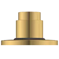 UPR-GG-01 Exposed Part Kit Of Forged Metropole WC Flush Valve With Fitting Sleeve With Operating Lever, Round Wall Flange & Cartridge (Glossy Gold)