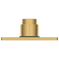 UPS-GG-02 Exposed Part Kit Of Forged Metropole WC Flush Valve With Fitting Sleeve With Operating Lever, Square Wall Flange & Cartridge (Glossy Gold)