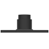UPS-MB-02 Exposed Part Kit Of Forged Metropole WC Flush Valve With Fitting Sleeve With Operating Lever, Square Wall Flange & Cartridge (Matt Black)