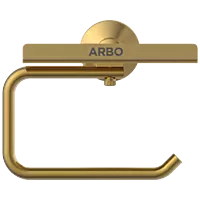 LE-GG-08 Toilet Paper Holder With Shelf (Glossy Gold Finish)
