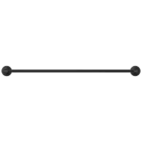 LE-MB-02 Towel Rod (Matt Black)