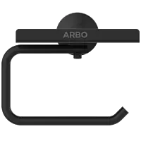 LE-MB-08 Toilet Paper Holder With Shelf (Matt Black)