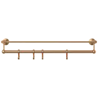 LE-RG-01 Towel Rack With Towel Holder & Hook (Rose Gold Finish)