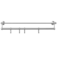 LE-01 Towel Rack With Towel Holder & Hook (Chrome Finish)