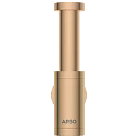 AC-RG-36 Brass Round Bottle Trap With Long Wall Connection Pipe & Wall Flange