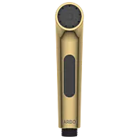 HF-GG-15 ABS Round Health Faucet With Hook & 1.2 Mtr. S.S. Tube (Gold)