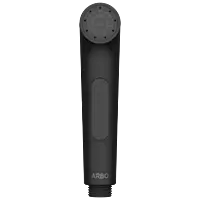 HF-MB-15 ABS Round Health Faucet With Hook & 1.2 Mtr. S.S. Tube (Black)