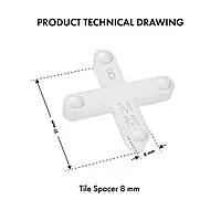 SP-8 Tile Spacer 8mm (100 Pcs pkt.)