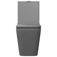 OPC-AG-29211PP Armani Grey Lavish Siphonic One Piece Closet S Trap (9" Inch) With Soft Close Seat Cover With Hinges, Fixing Accessories Set and Accessories Set, Cistern Fittings