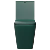 OPC-PG-29211PP Peacock Green Lavish Siphonic One Piece Closet S Trap (9" Inch) With Soft Close Seat Cover With Hinges, Fixing Accessories Set and Accessories Set, Cistern Fittings