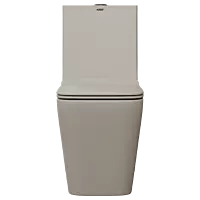 OPC-SB-29211PP Saint Beige Lavish Siphonic One Piece Closet S Trap (9" Inch) With Soft Close Seat Cover With Hinges, Fixing Accessories Set and Accessories Set, Cistern Fittings