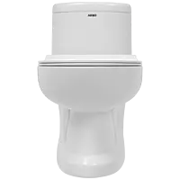 OPC-18112PP Elite Washdown One Piece Closet S Trap (9" Inch) With Soft Close Seat Cover, Hinges, Fixing Accessories Set and Accessories Set, Cistern Fittings