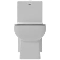 OPC-28111PP Inox Washdown One Piece Closet S Trap (9" Inch) With Soft Close Seat Cover, Hinges, Fixing Accessories Set and Accessories Set, Cistern Fittings